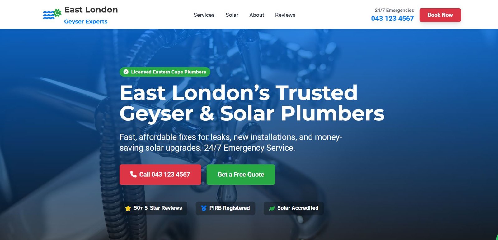 East London Geyser Experts Website